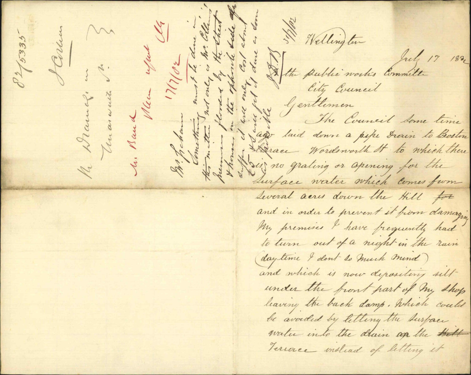 Drainage in Wordsworth Street - J Collins