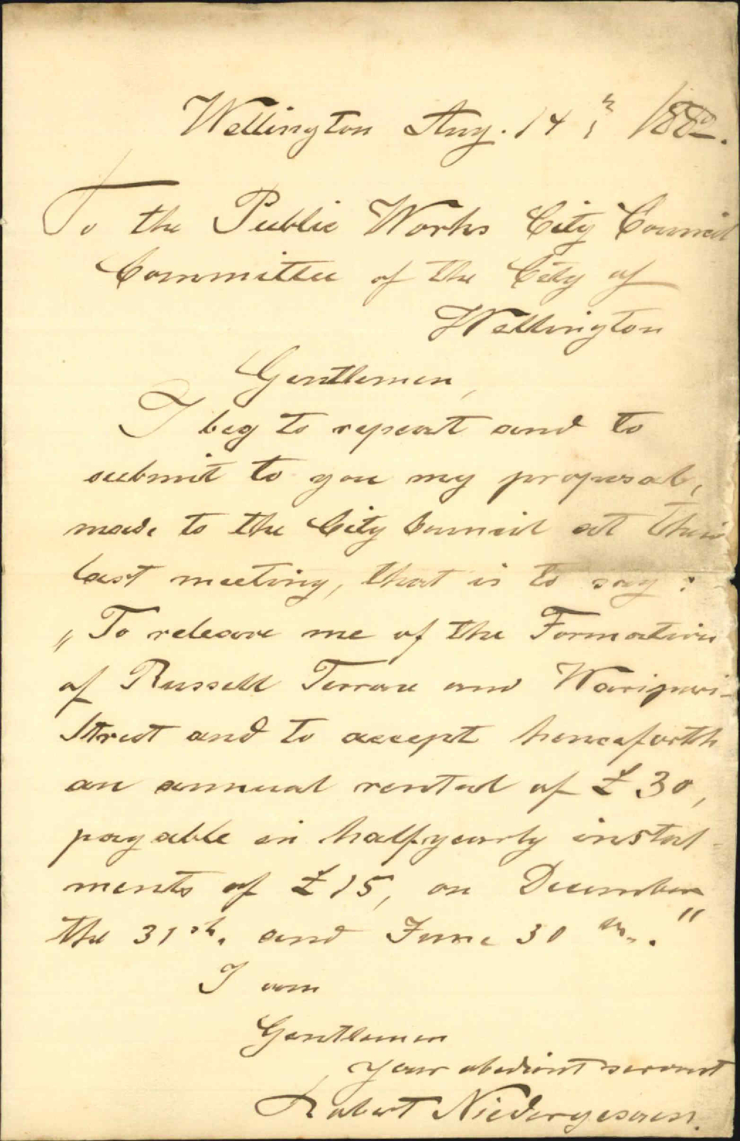 Unfulfillment of his contract - R Niedergesaess