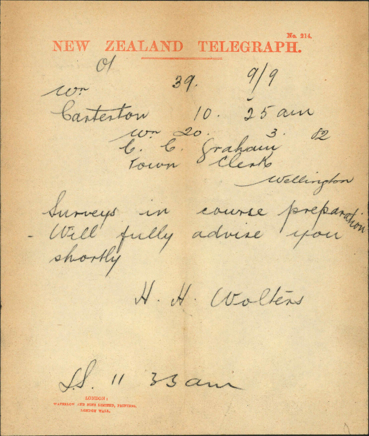 Roads through the Mangahao Block - Wairarapa West County Council