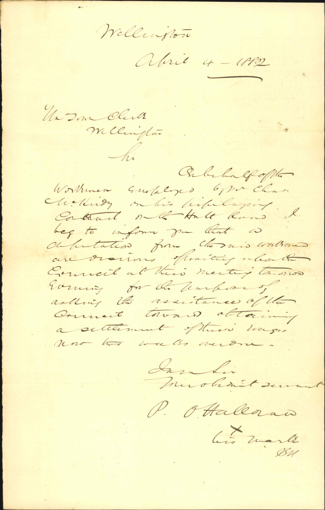 Non payment of unknown by C McKirdy - P O'Halloran