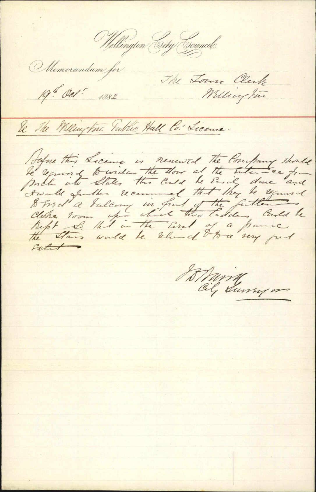 License for Theatre Royal - City Surveyor