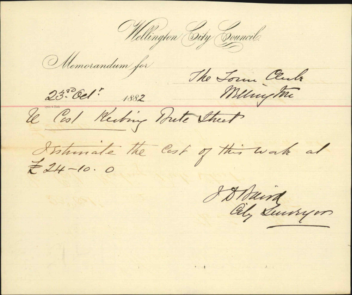 Cut of kerbing, Bute Street - City Surveyor