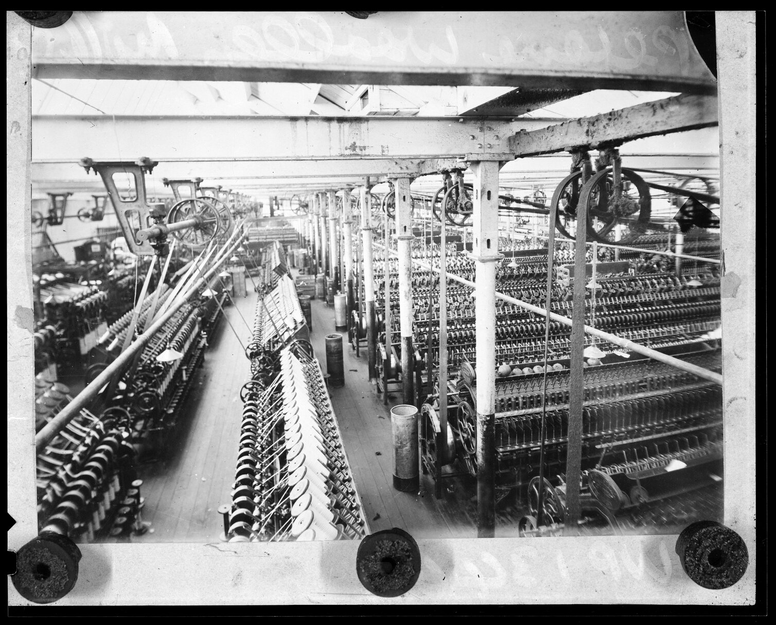 Interior of the Petone Woollen Mills