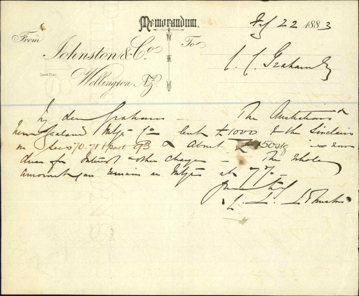 Offer of part of Wainui Water reserve - Johnston &amp; Co