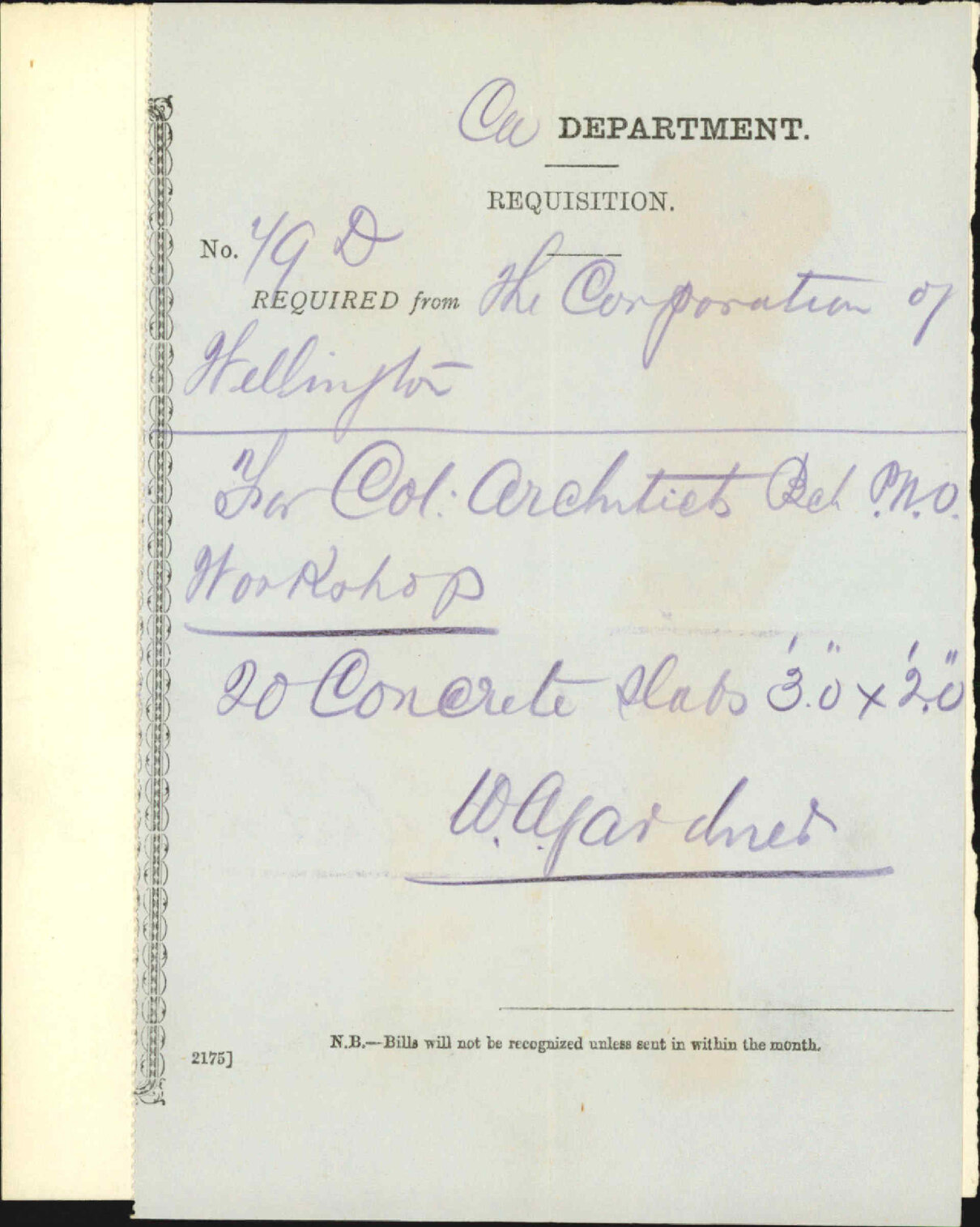 Application for concrete slabs - Colonial Architect