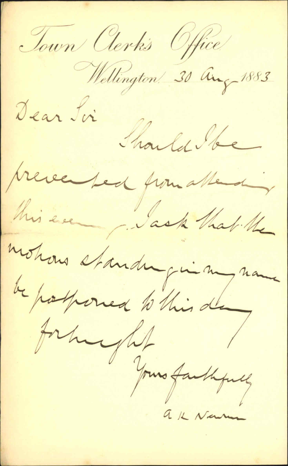 Asking that notices of motion in his name ought be postponed - Cr Newman
