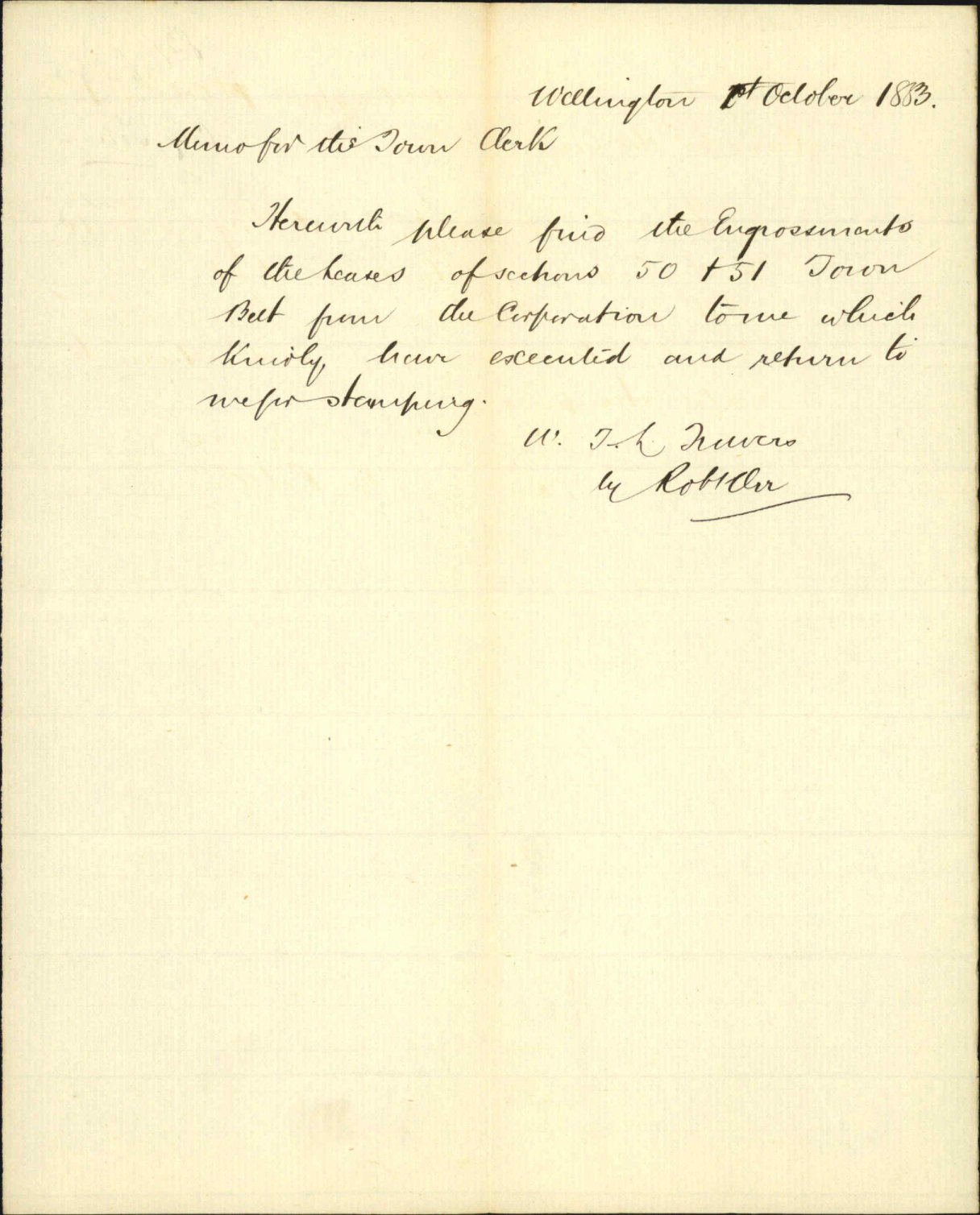 Forwarding leases for seal of the Corporation - City Solicitor