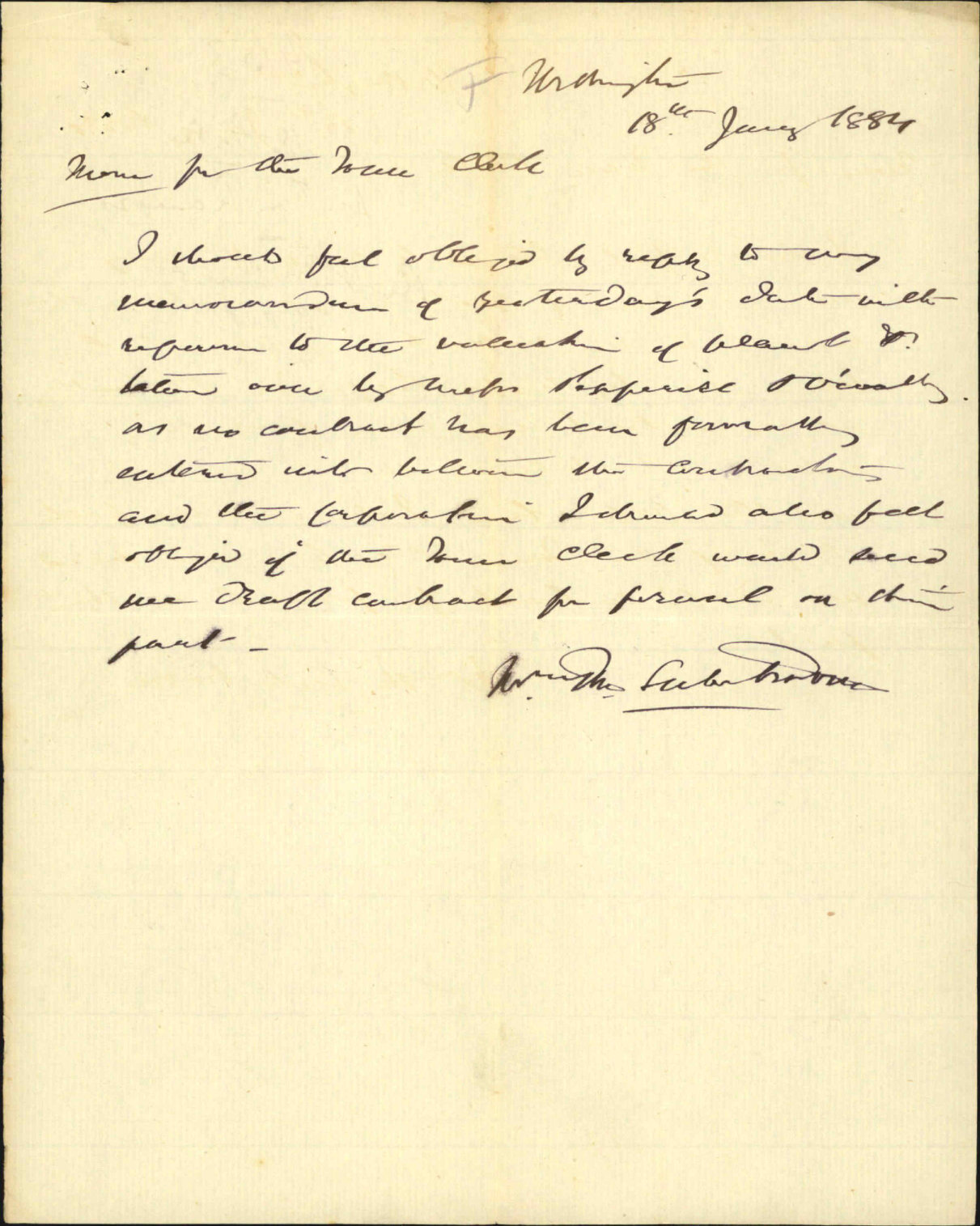 Reply regarding Te Aro valuation - W T L Travers