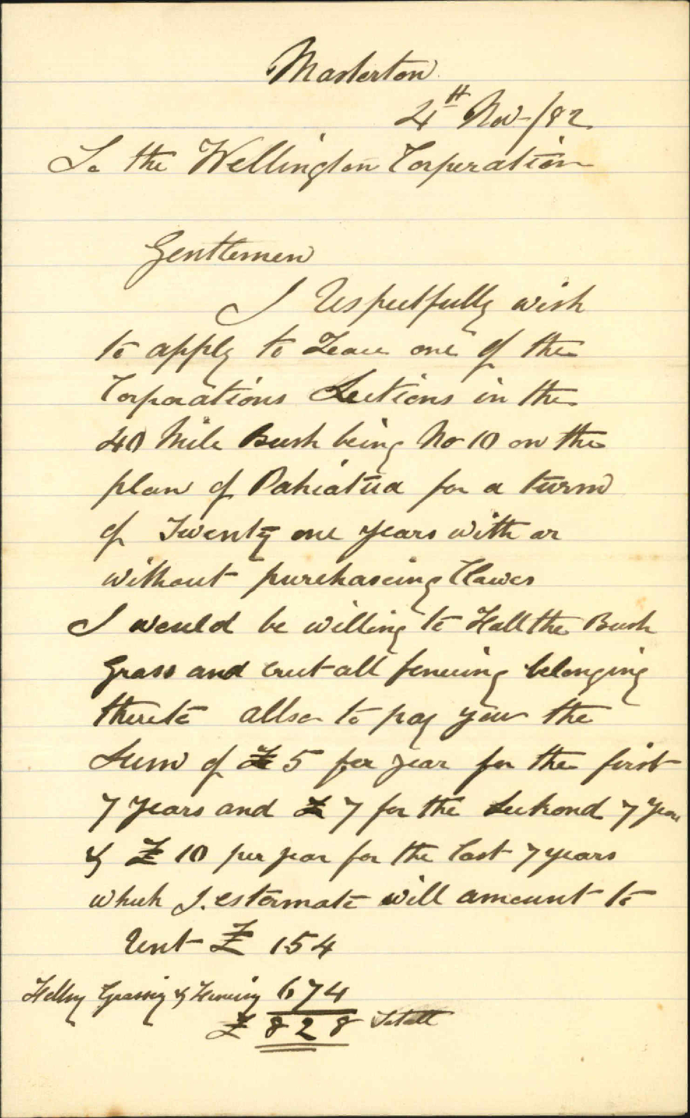 Application to lease use of the Mangahao section - D Crewe