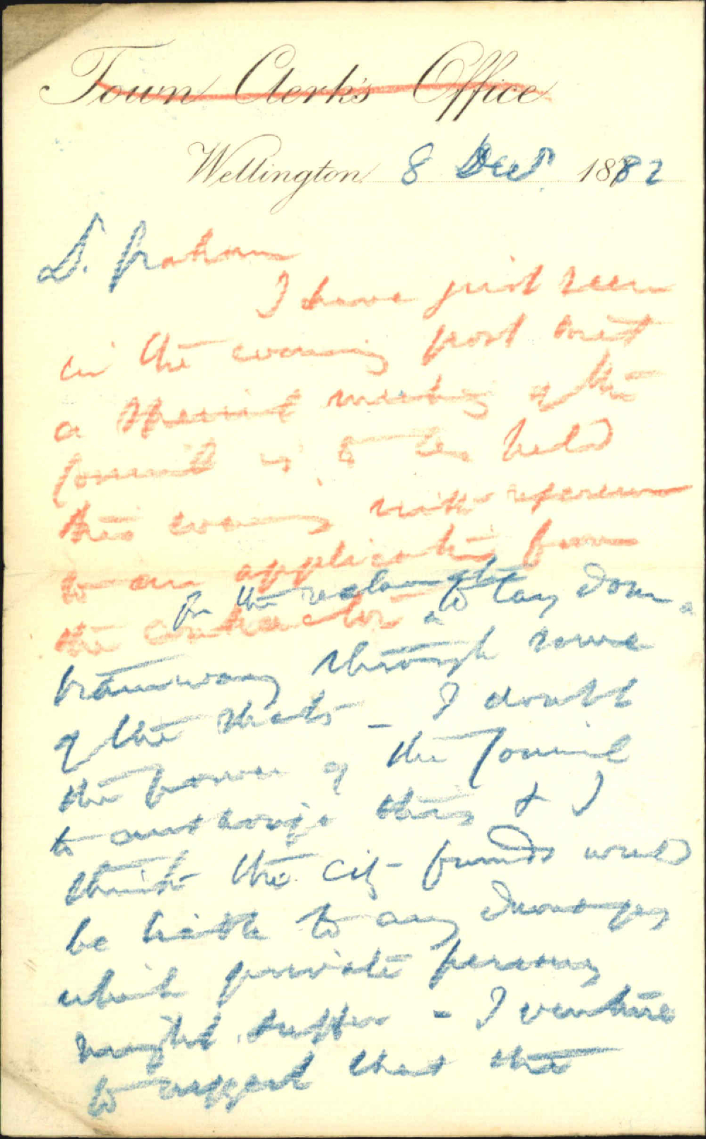Te Aro reclamation and formation of tramways through the city - City Solicitor