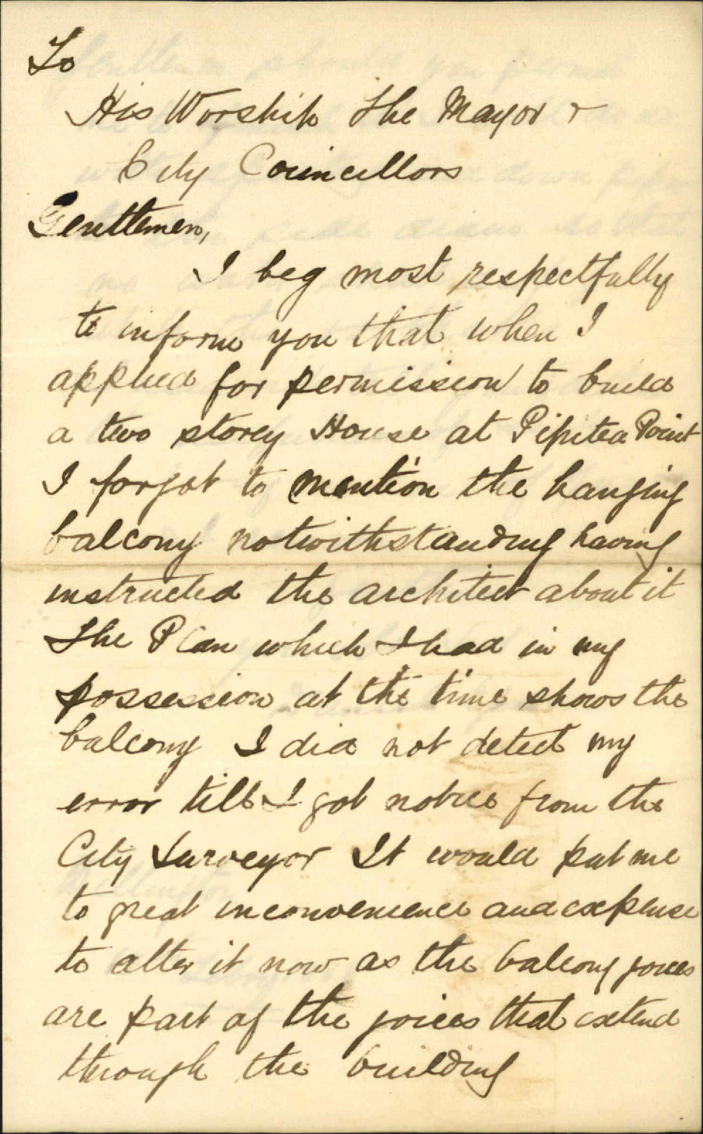 Application for balcony amended - D Egan