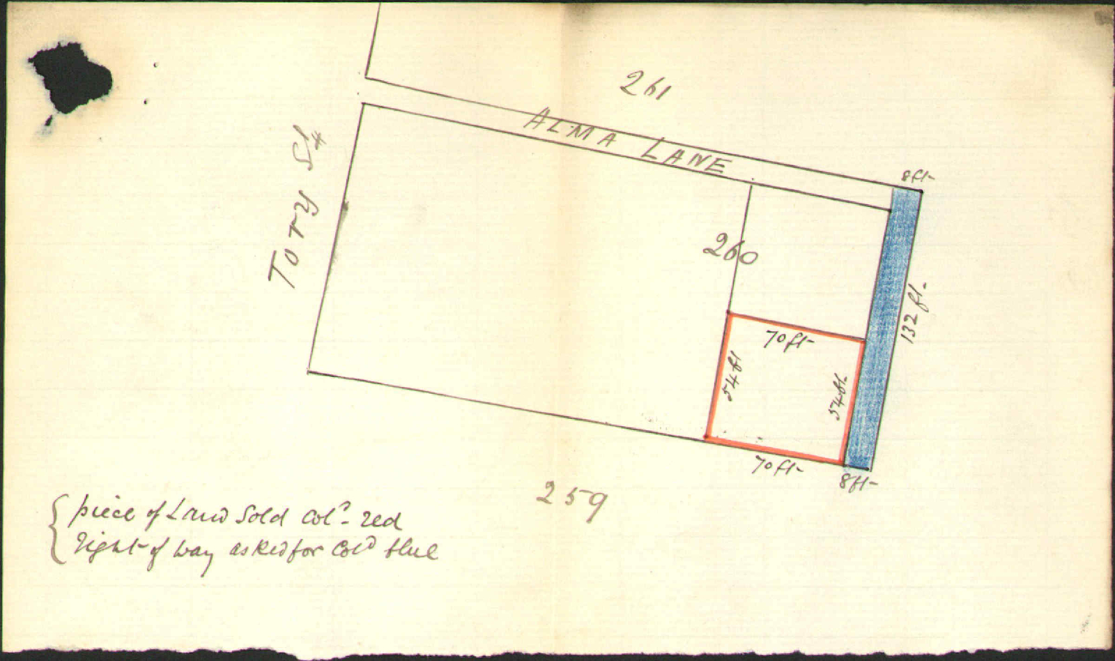 Application for right of way off Alma Lane - Buckley, Stafford &amp; Fitzherbert