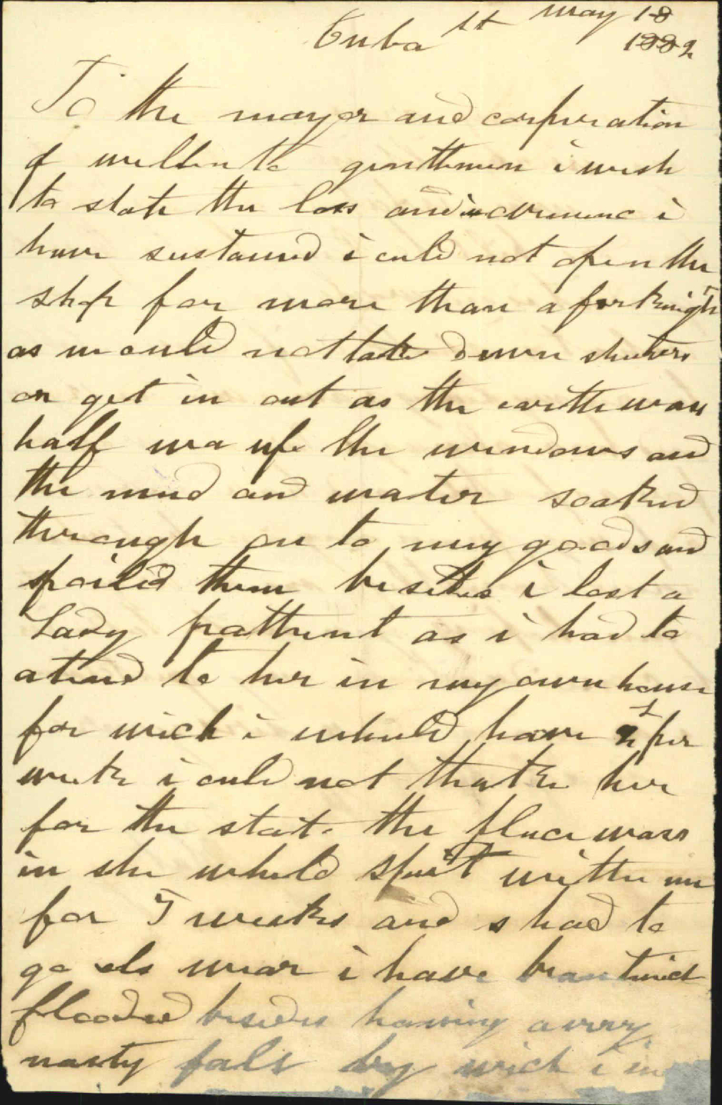 Particulars of claim - Mrs [Priscilla] Blackie