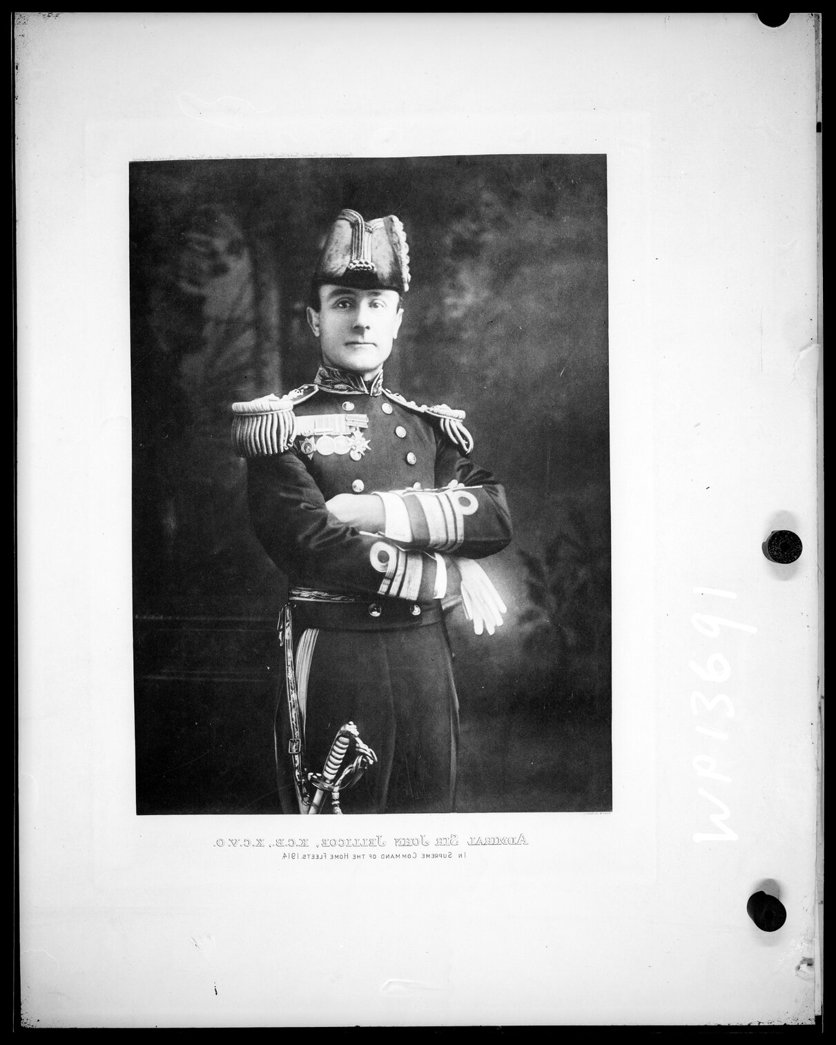 WW1 Engraving "Admiral Sir John Jellicoe. K.C.B., K.C.V.O."