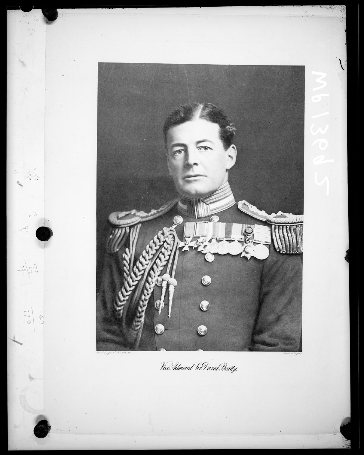 WW1 Engraving "Vice Admiral Sir David Beatty"