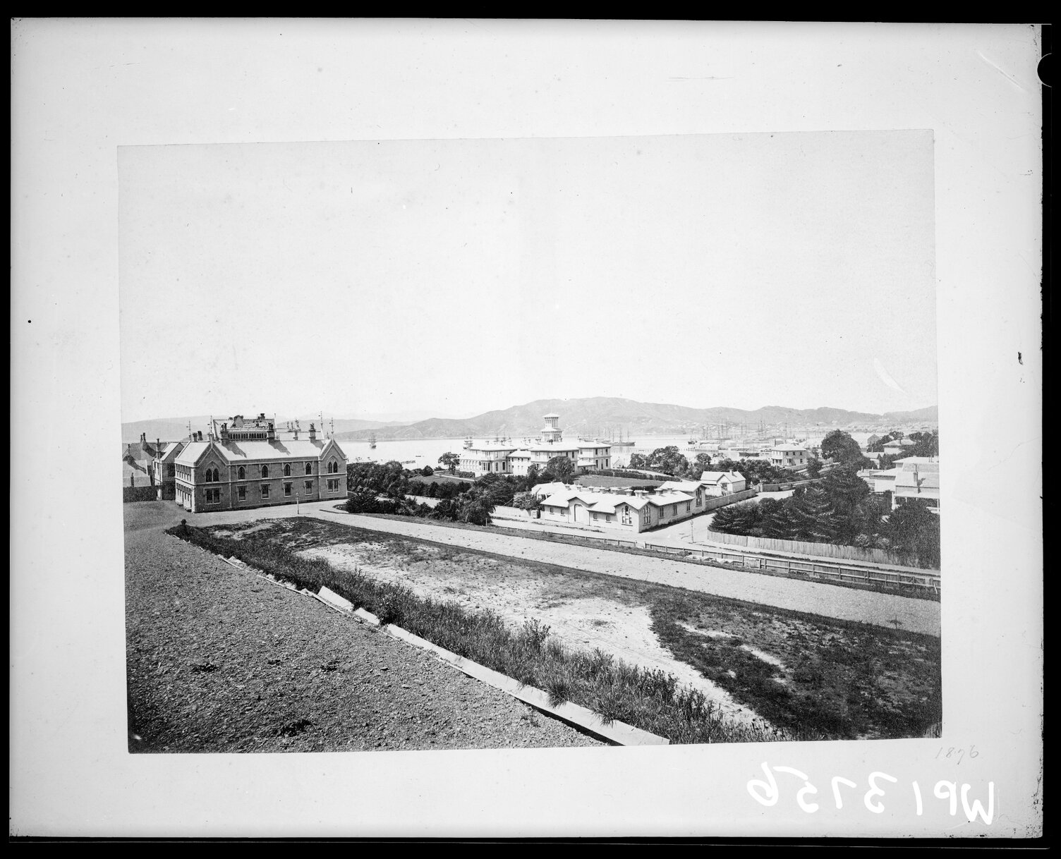 Panoramic view of Parliament and Government House on Sydney Street from Hill Street