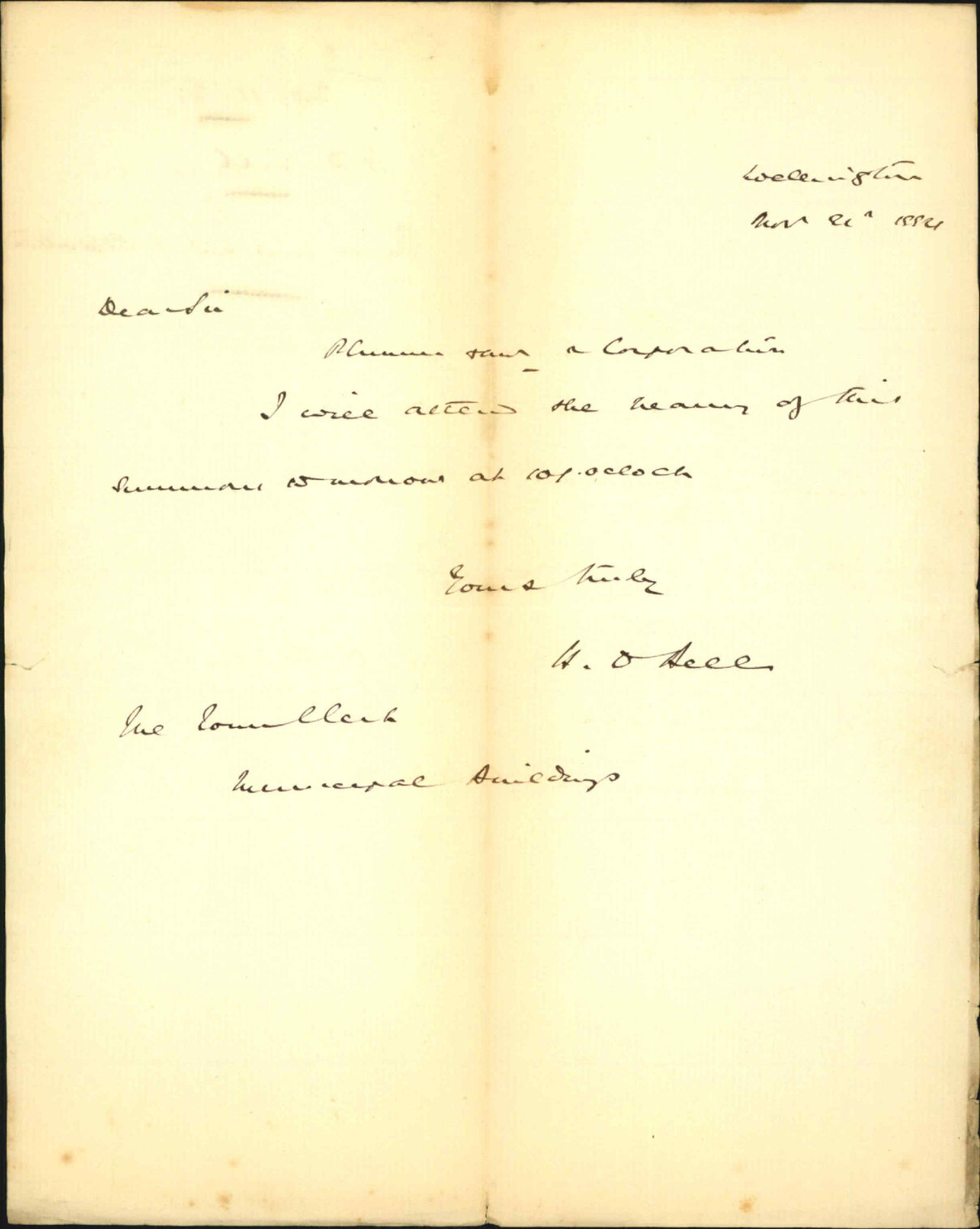 Reeves v Corporation - H D Bell