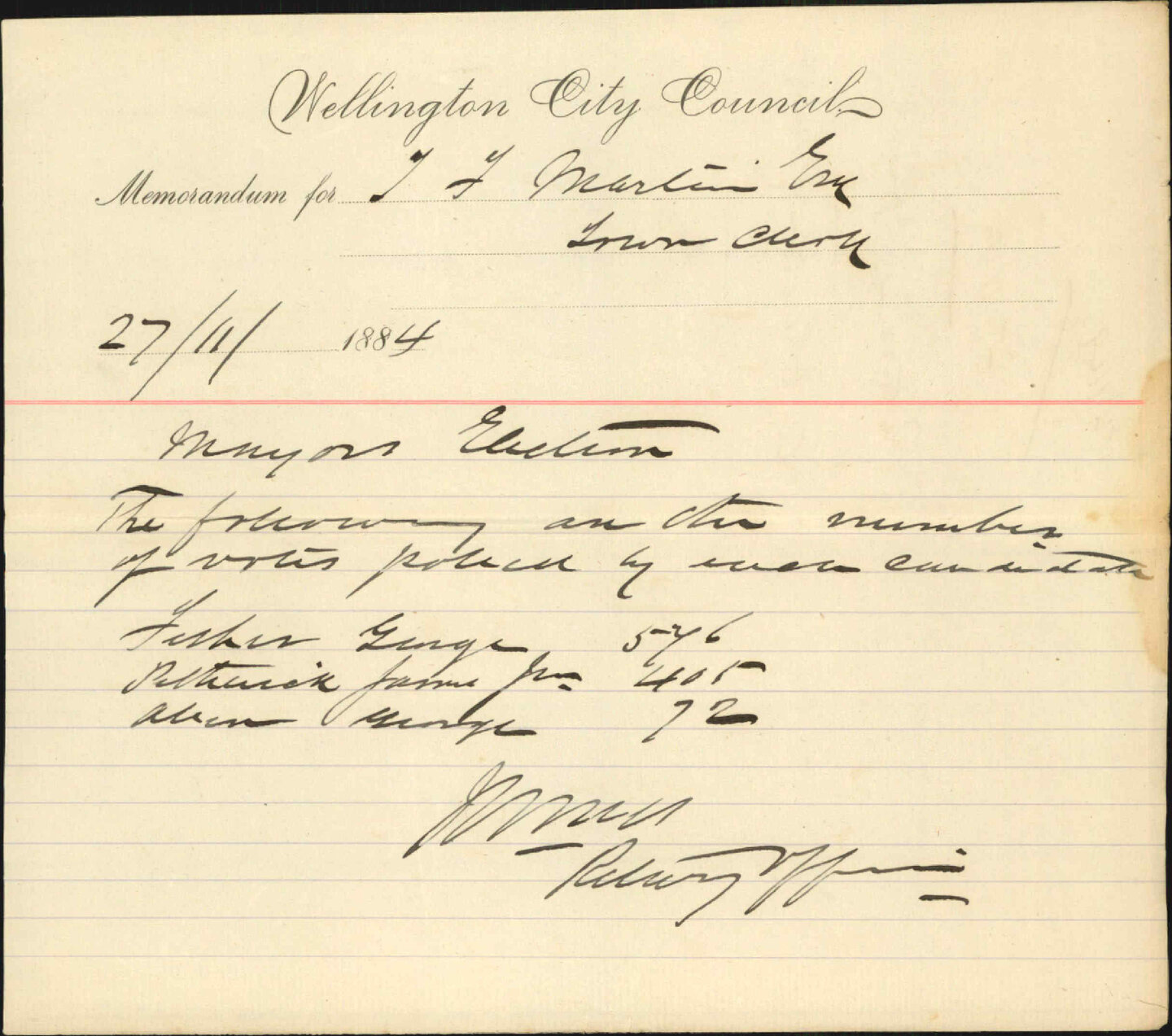 As to election of Mayor - Returning Officer