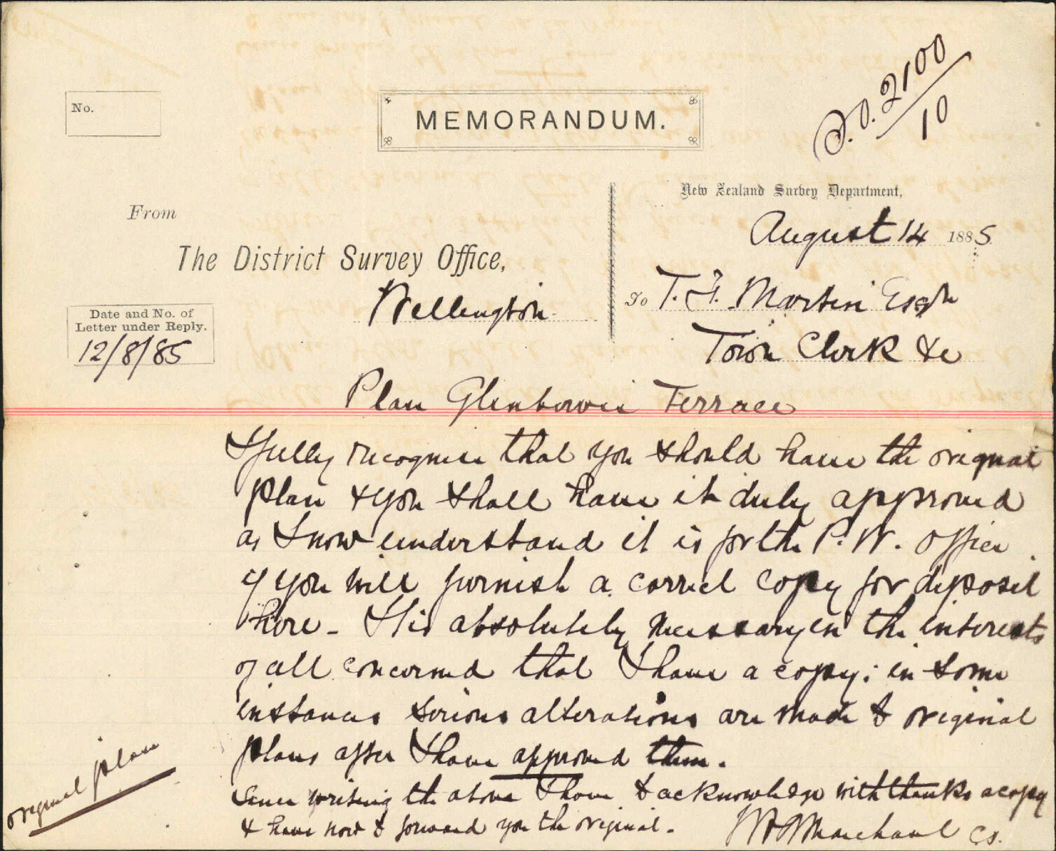 Plans, Glenbervie Terrace - Chief Surveyor