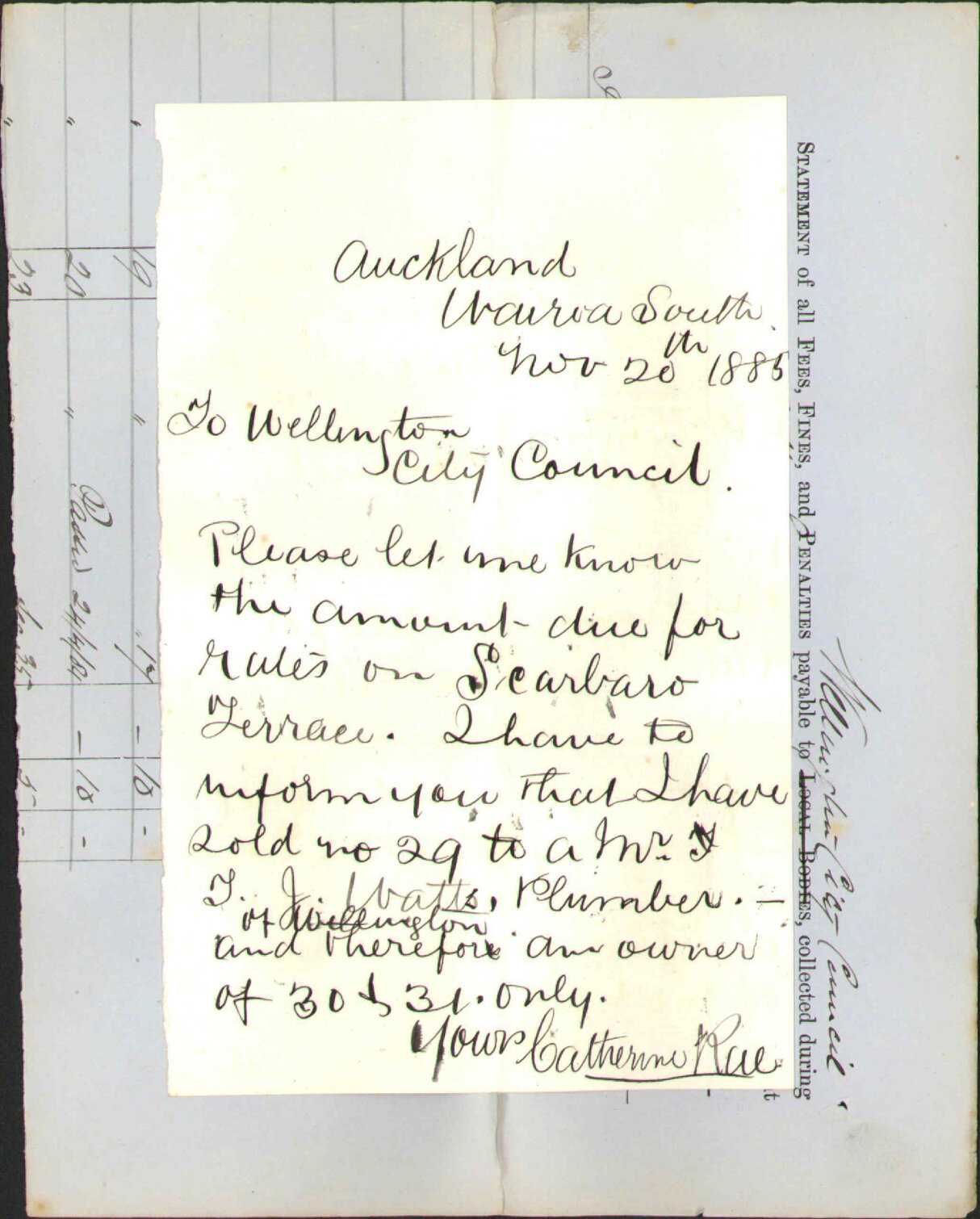 Rates, Scarborough Terrace - Catherine Rae (Auckland)