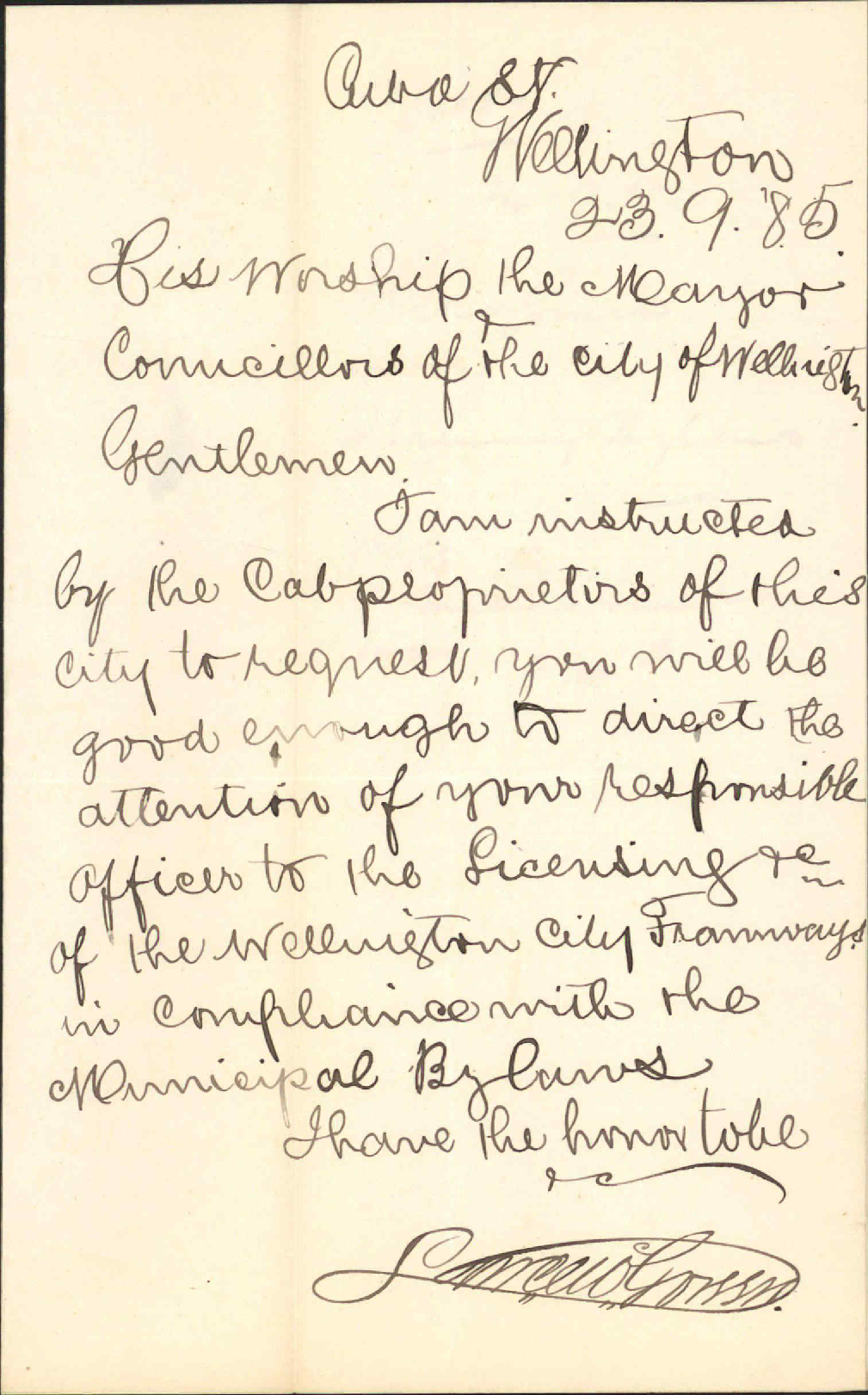 Tramway Bylaws - L McGovern