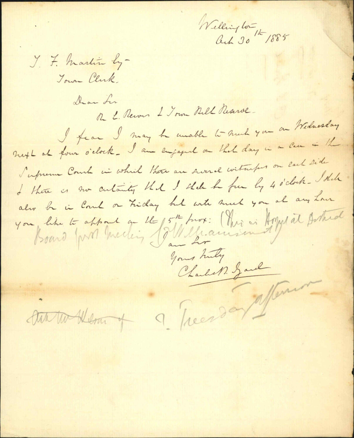 E Reeves and Town Belt Reserve - C B Baird