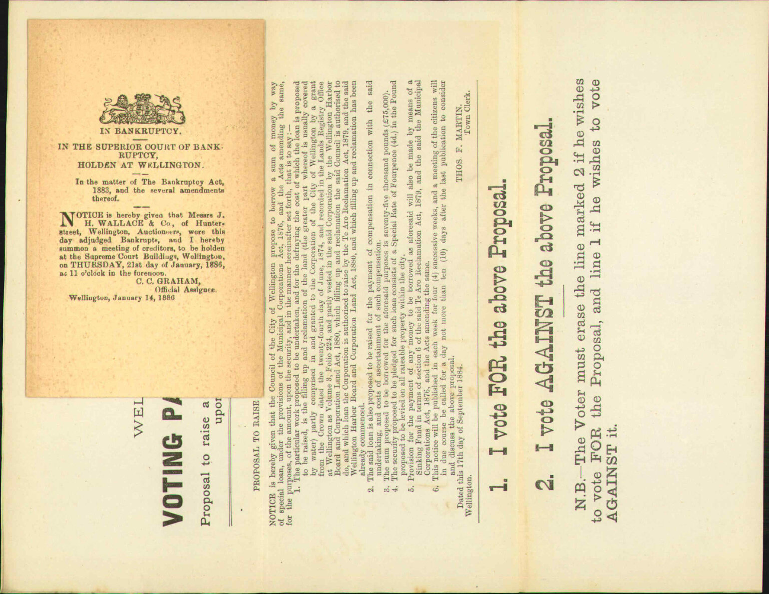 Bankruptcy of J H Wallace &amp; Co - Official Assignee