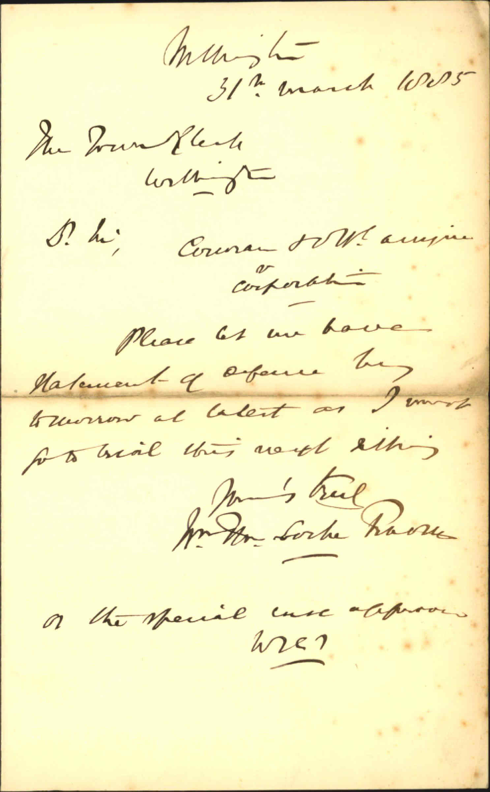 Corcorau and Official assignee v Corporation - W T L Travers