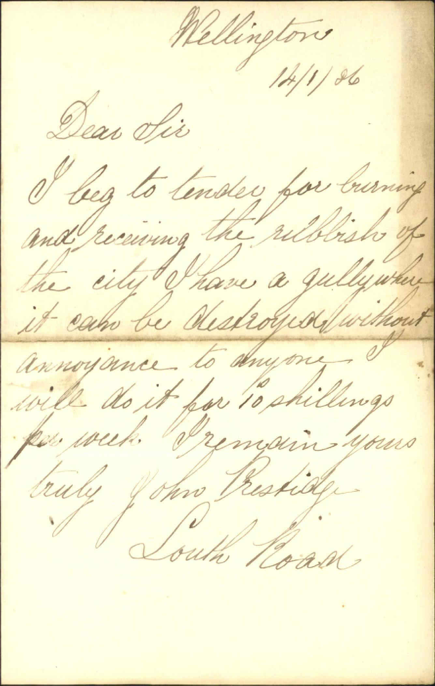 Tender for burning rubbish - John Prestidge