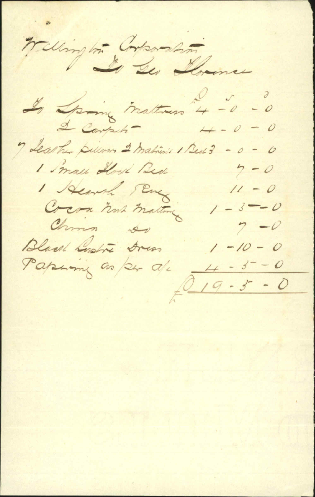 Further as to damage at his premises - George Florence