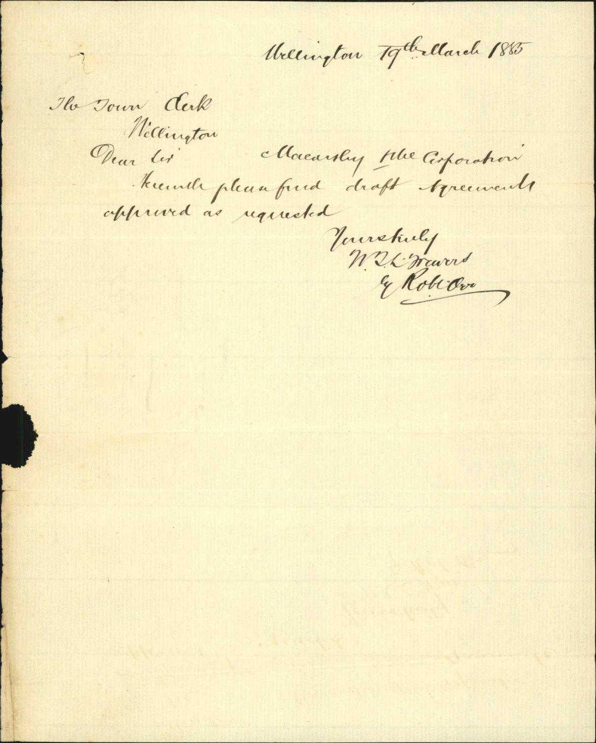 Returning Macarthy's agreement - W T L Travers