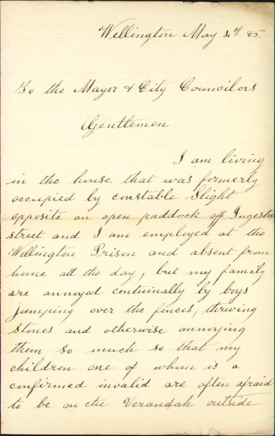 Nuisance at Ingestre Street - Henry White