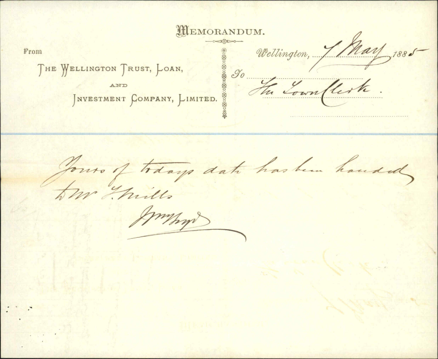 Extension of Constable Street - Wellington Trust Loan and Investment Company