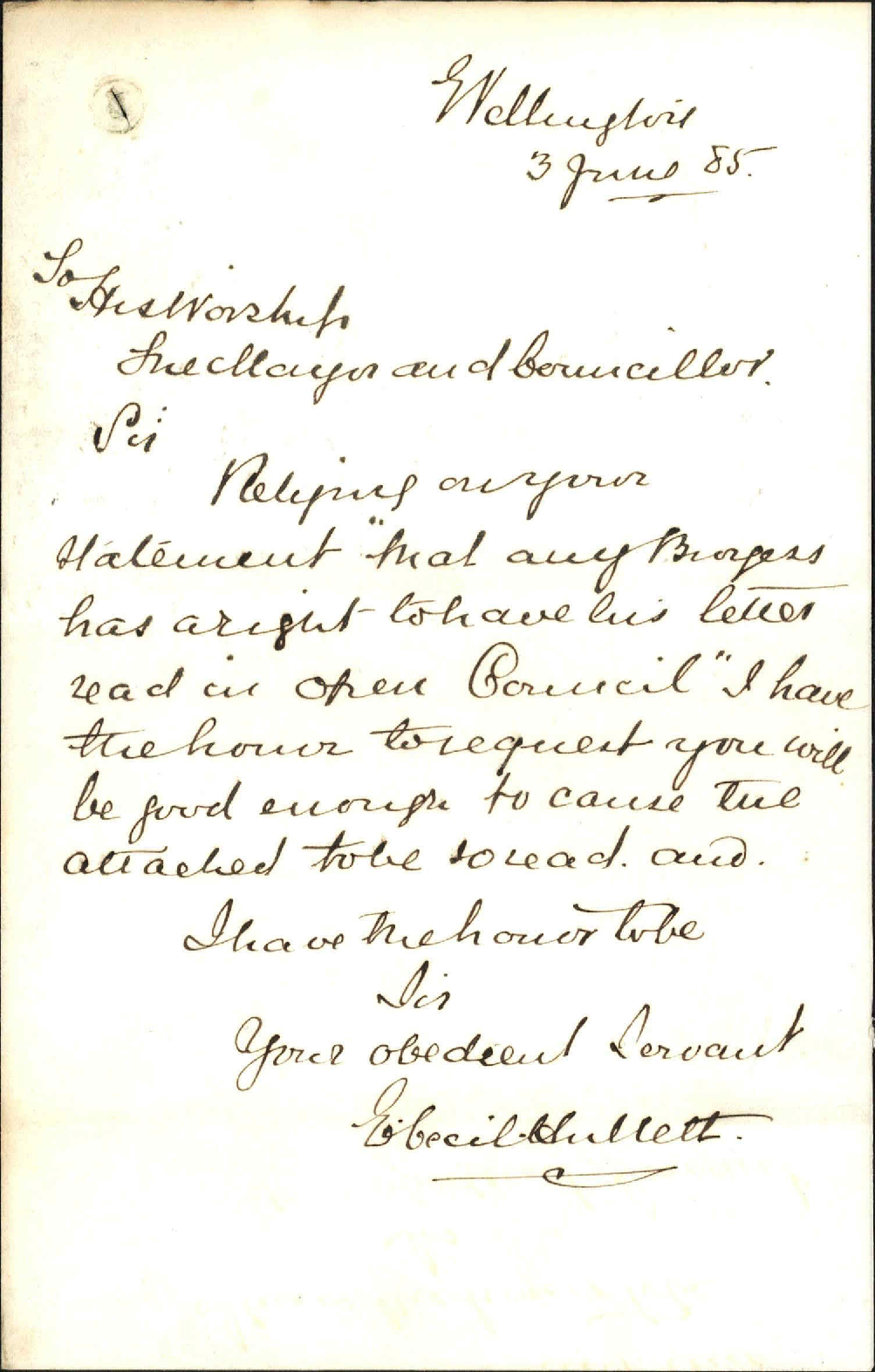 Drainage at his property - E C Hullett