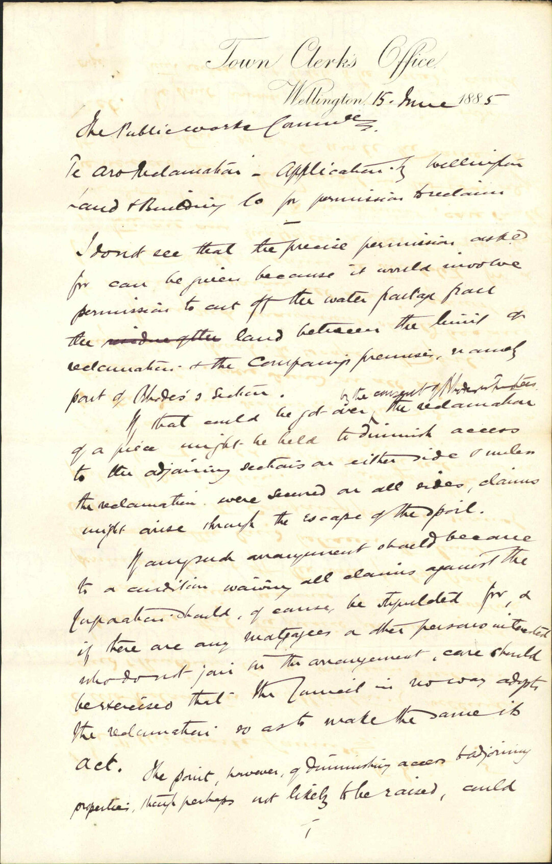 Wellington Land and Building Corporation - City Solicitor