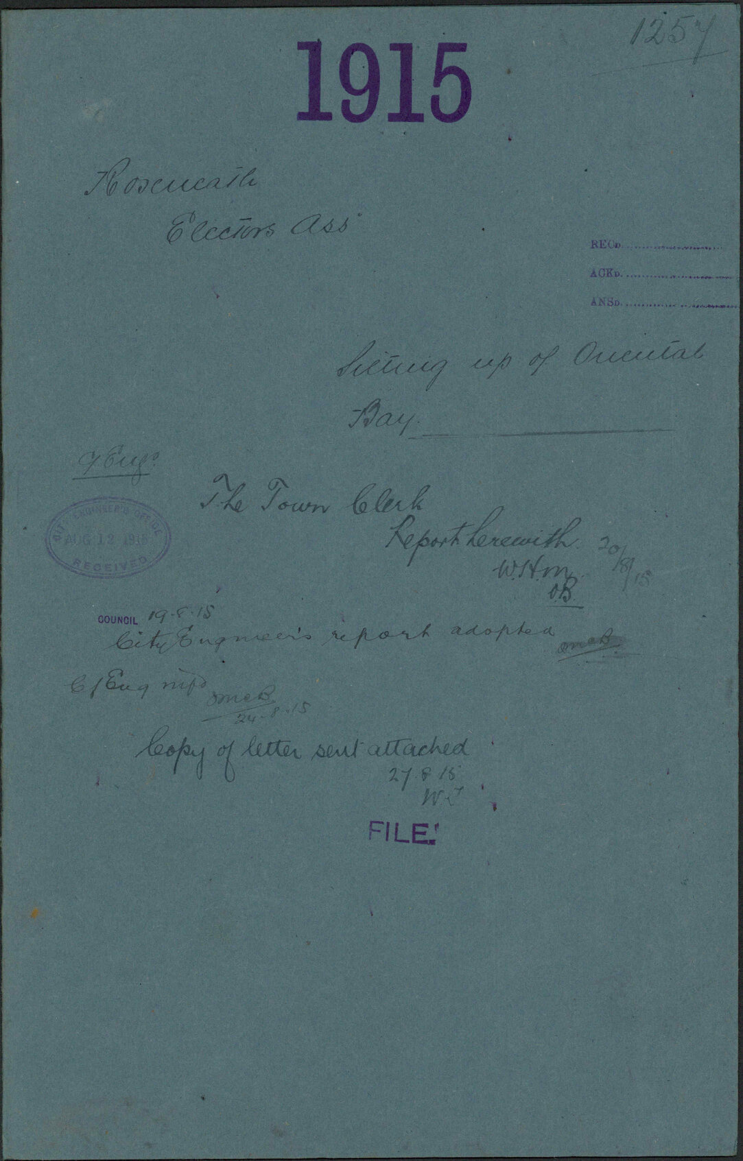 Silting up of Oriental Bay - Roseneath Electors Association