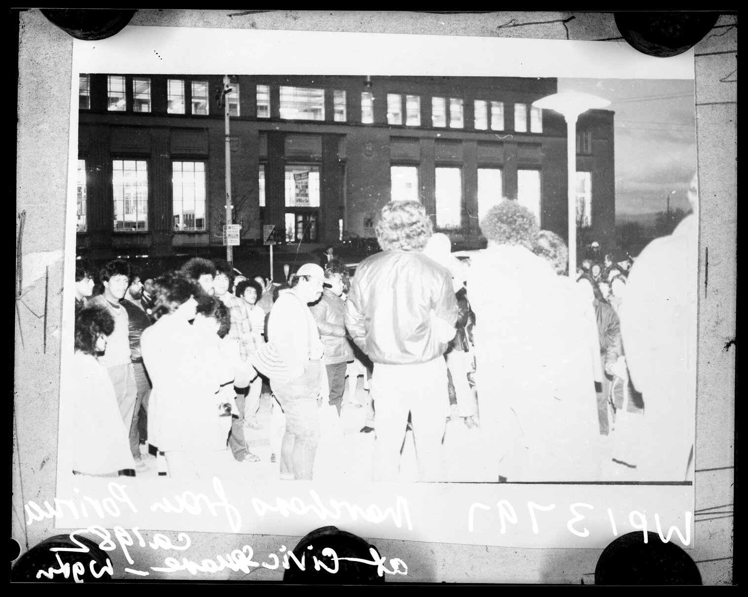 Demonstration in Civic Centre
