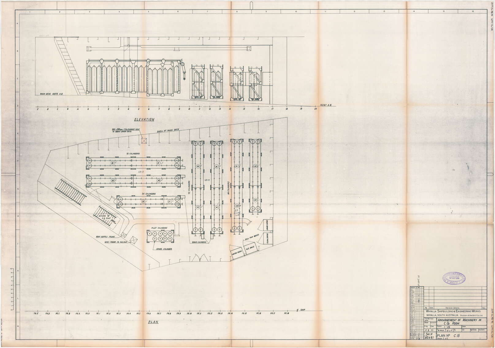 Union Rotorua, arrangement of machinery in C.O2 room