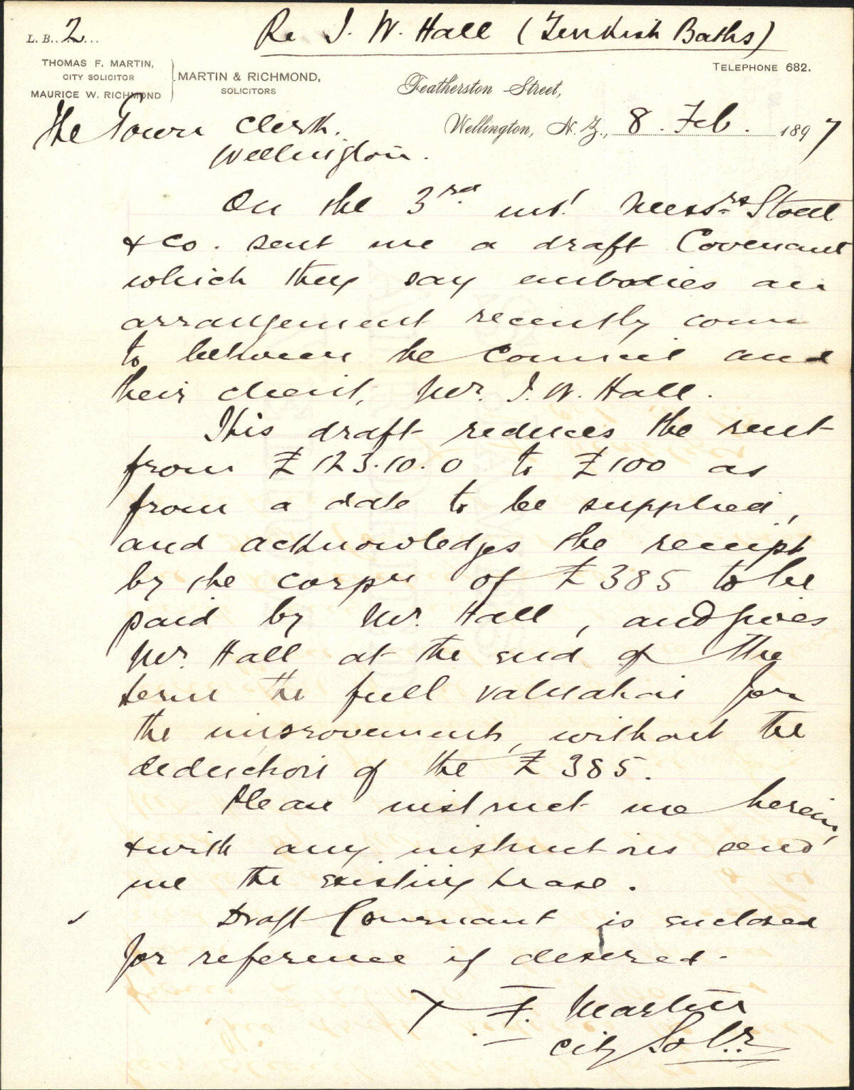 Hale's Turkish Baths - City Solicitor