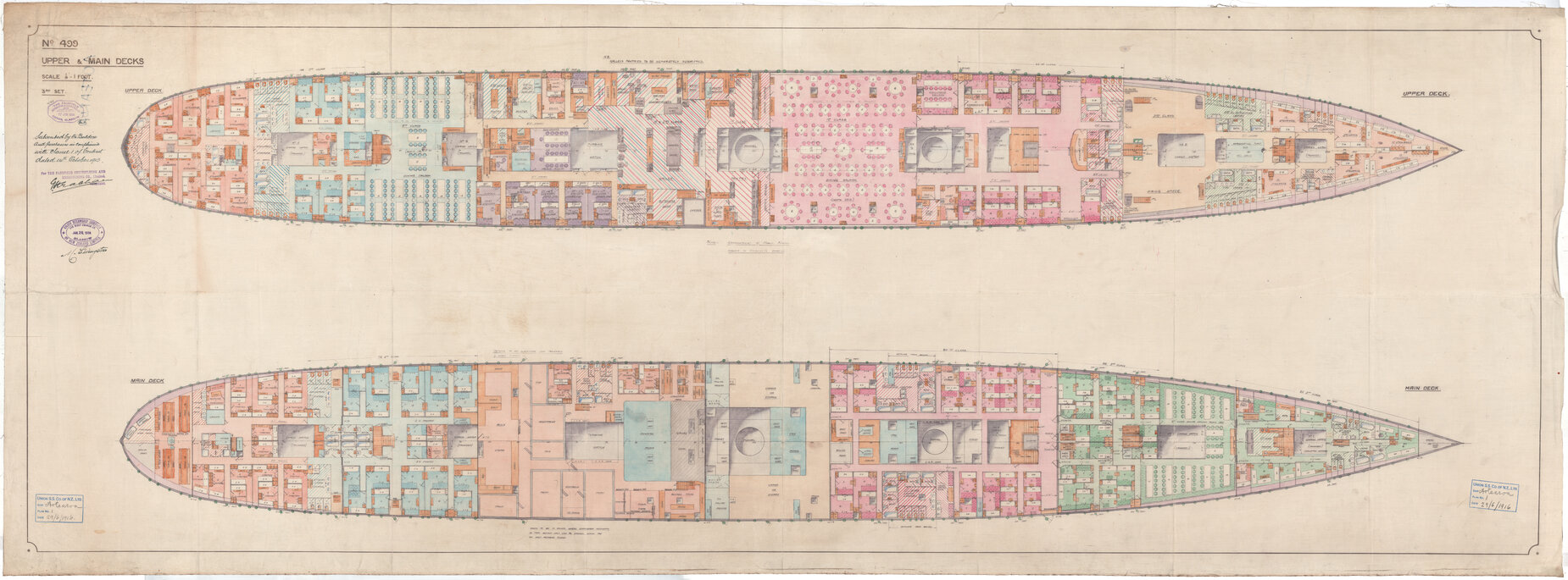 Aotearoa [AMC], upper and main decks