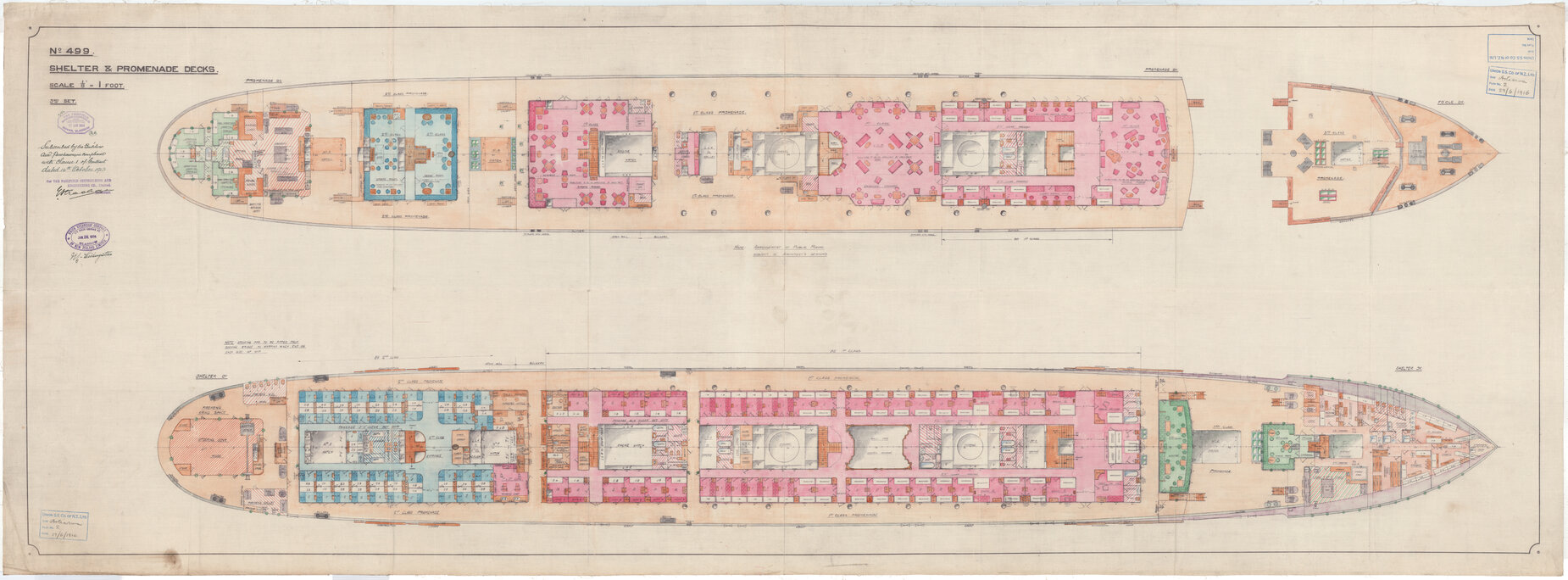 Aotearoa [AMC], shelter and promenade decks