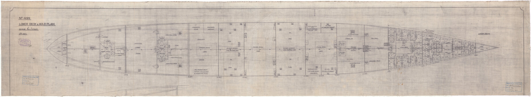 Aotearoa [AMC], lower deck and hold plan