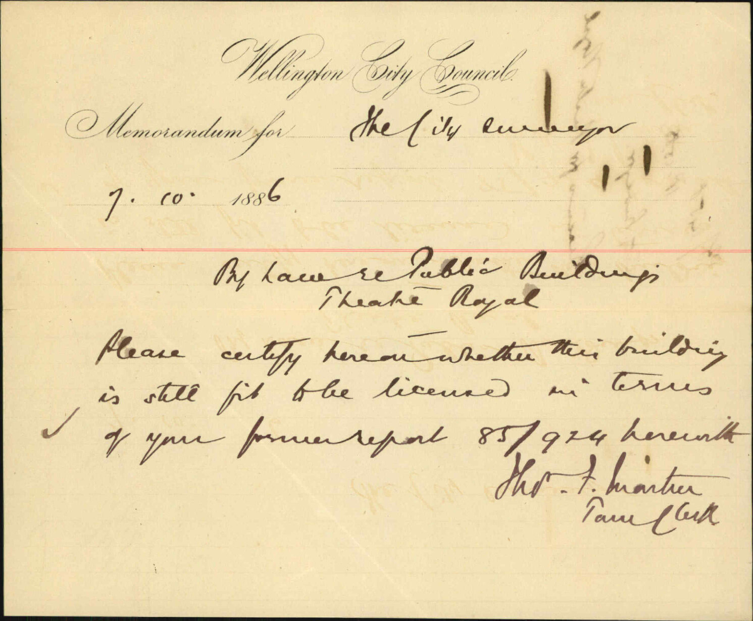 License for Theatre Royal - City Surveyor