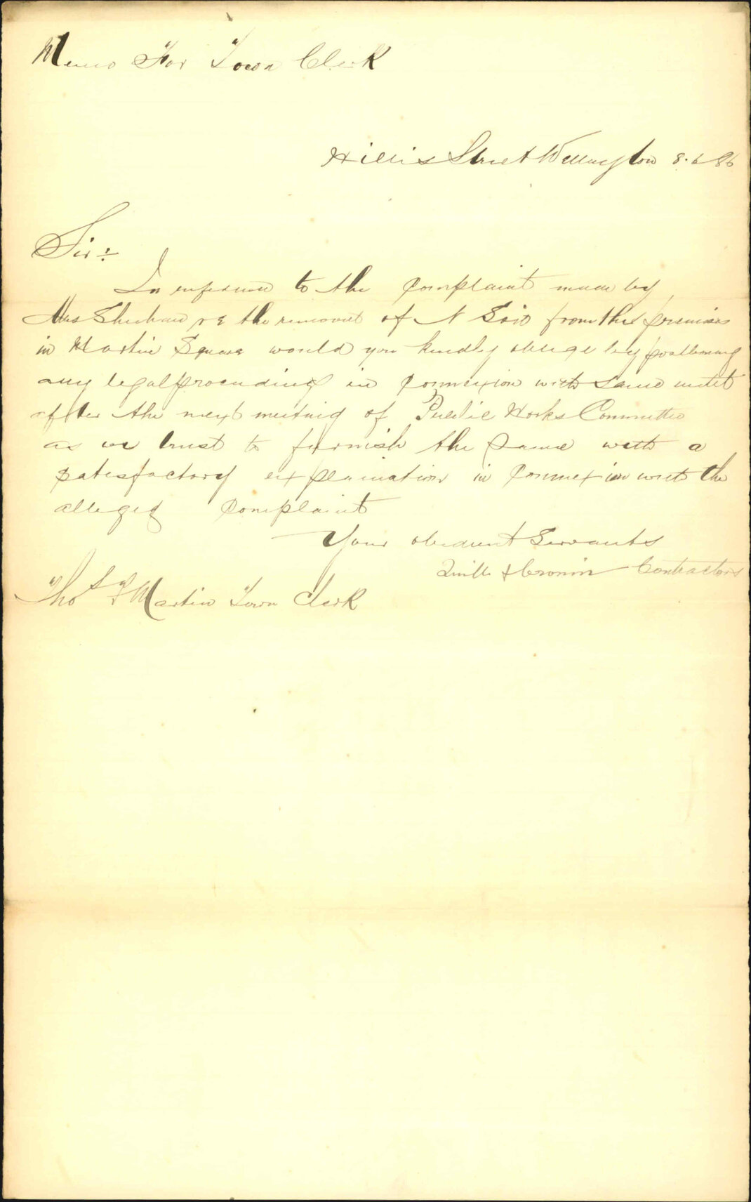 Mrs Sheehan's complaint regarding neglect - Quill and Cronin