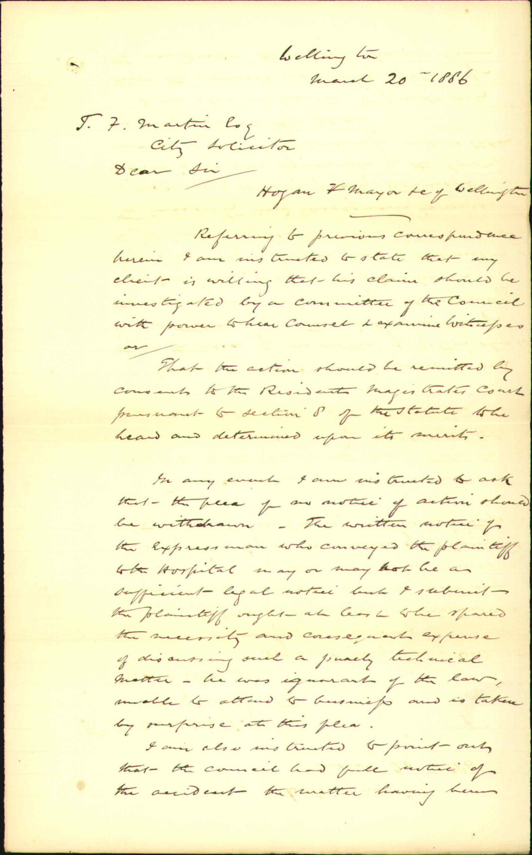 Case of Denis Hogan - H Howorth