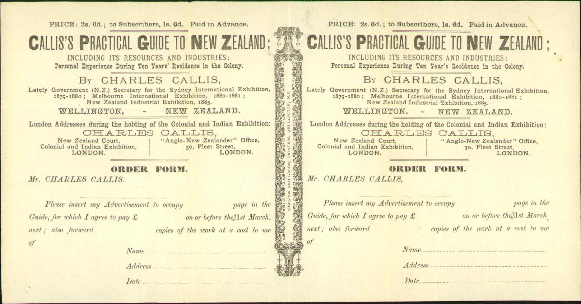 Asking for photographs of chief buildings in the city - Charles Callis