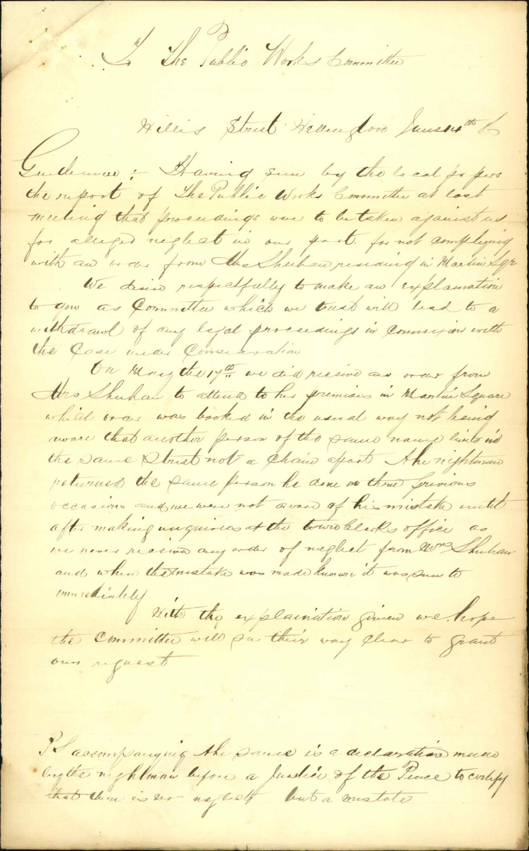 Mrs Sheehan's complaint regarding neglect - Quill and Cronin