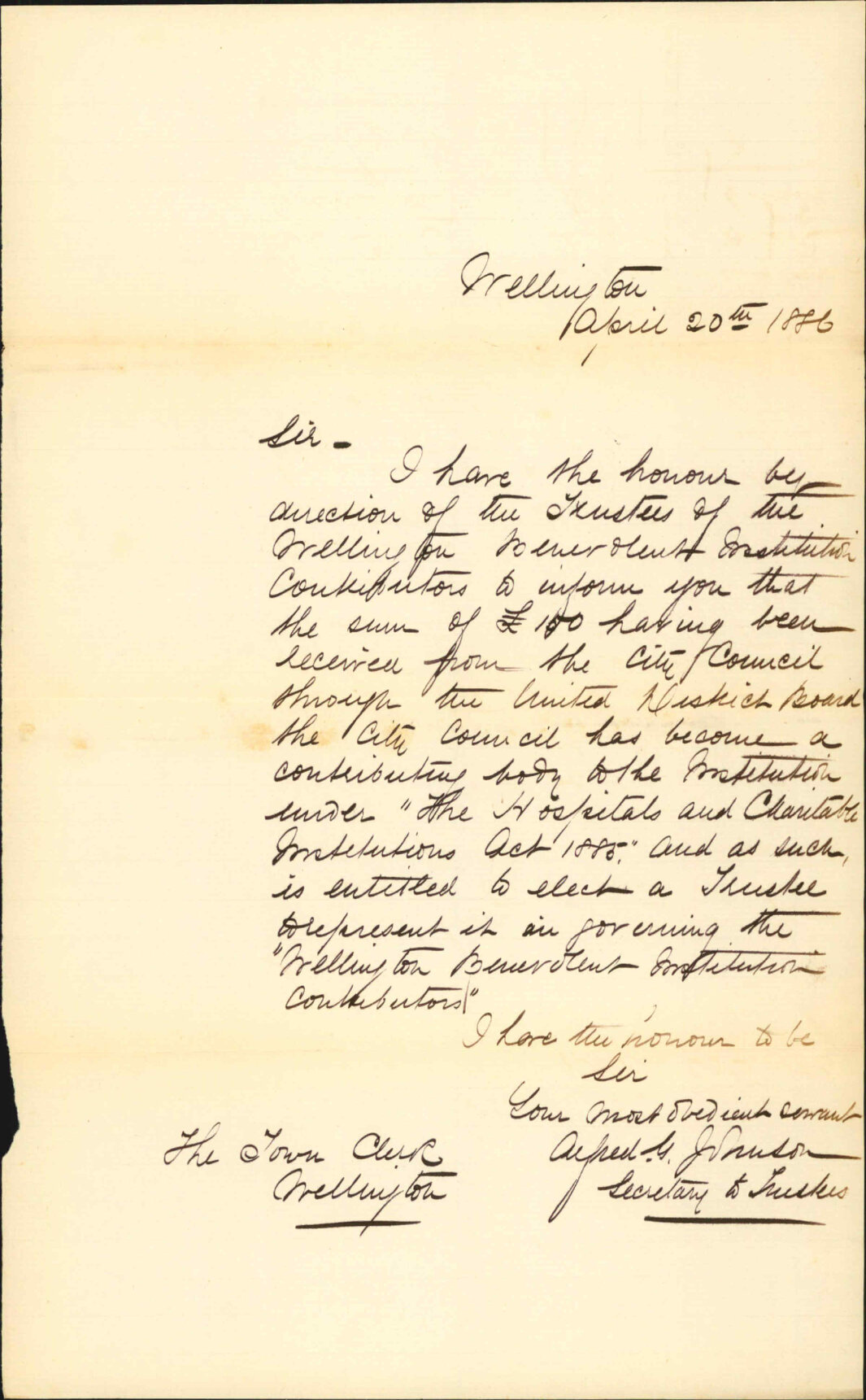 As to election of trustee - Benevolent Institution