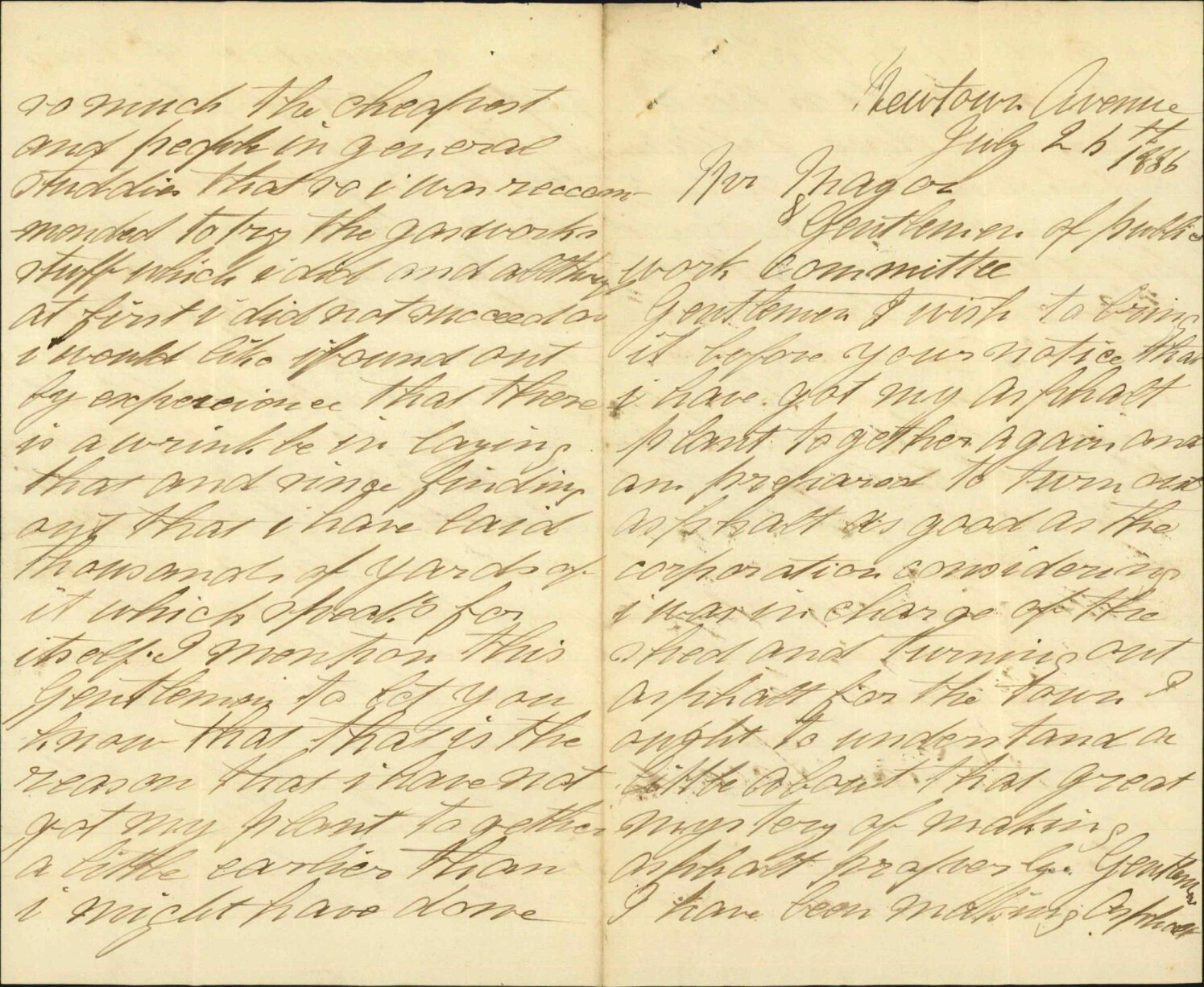 Manufacture of asphalt - William Taversham