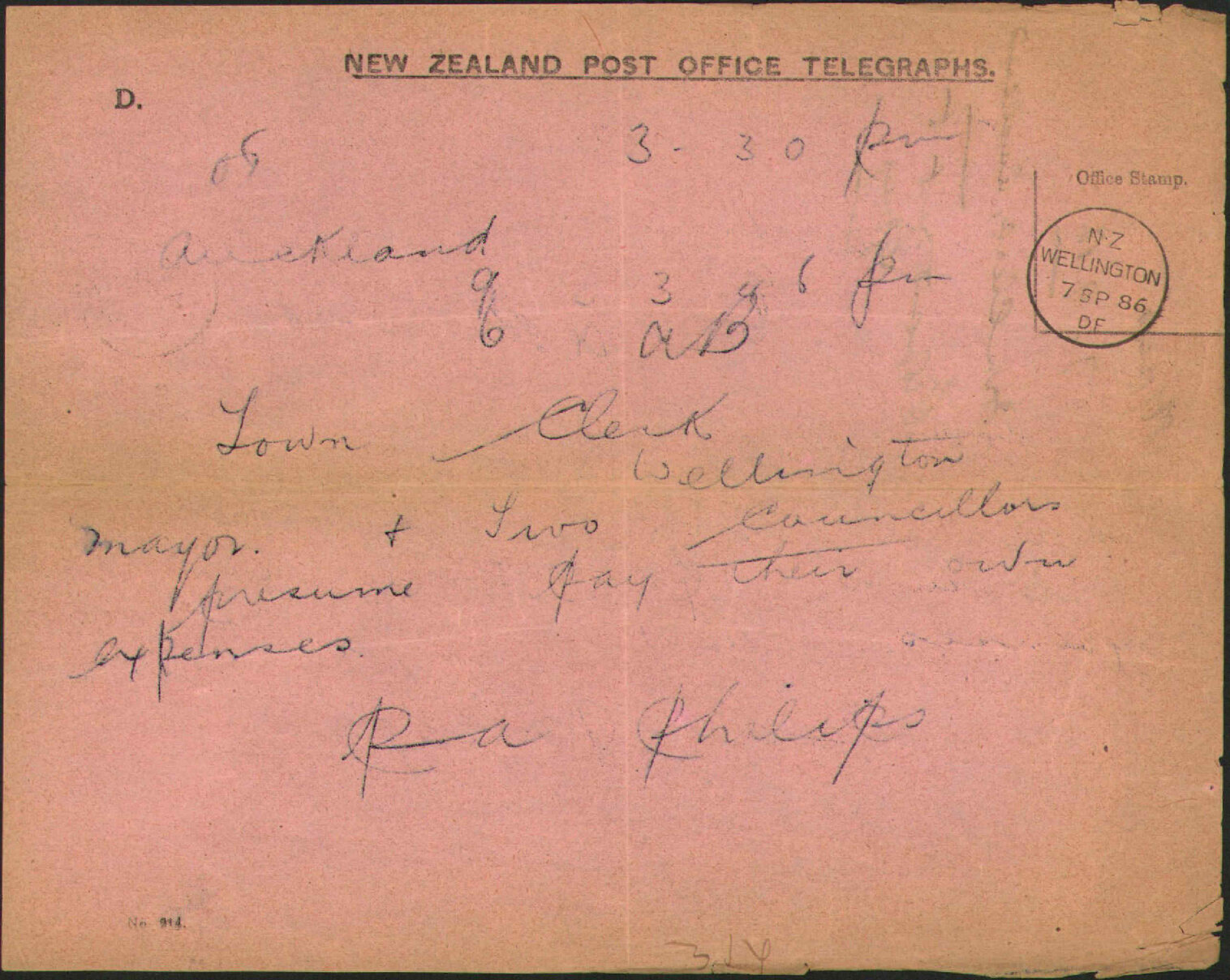 Proposed visit to Sydney - Town Clerk Auckland